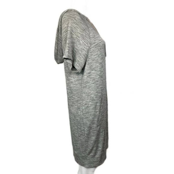 Athleta Dress Womens Sz S Mini Gray Heather Hooded Stretch Comfort Pockets - Picture 2 of 13